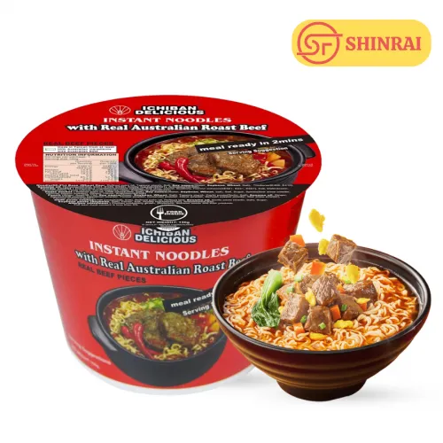Mì Bò Nướng Kiểu Úc Ichiban 200g - Thịt bò thật, nước súp đậm đà